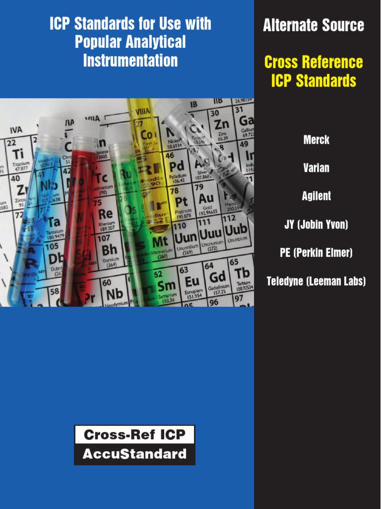 Alternate Source ICP Standards For Use With Popular Analytical ...