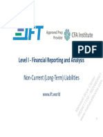 Level I - Financial Reporting and Analysis: Non-Current (Long-Term) Liabilities