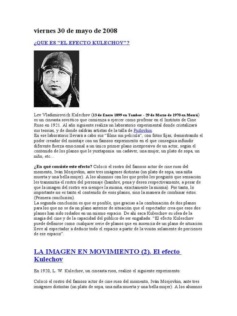 El Efecto Kulechov PDF
