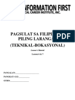 APPLIED FILIPINO (Teknikal-Bokasyonal) W6-7