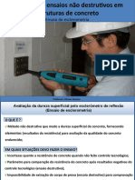 Ensaio de esclerometria em estruturas de concreto