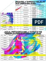 JADUAL PERTANDINGAN BOLA TAMPAR 12 TKB Bahagian