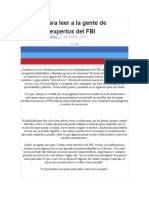 9 Trucos para Leer A La Gente de Acuerdo A Expertos Del FBI