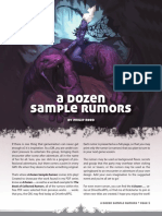 A Dozen Sample Rumors: by Philip Reed