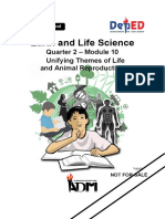 Earth and Life Science: Quarter 2 - Module 10 Unifying Themes of Life and Animal Reproduction