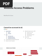 Website Access Problems: Wordpress Pro Course