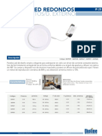 Panel LED Redondo S. Puesto EKOLINE Gobantes