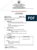 Department of Education: Detailed Lesson Plan in English 10