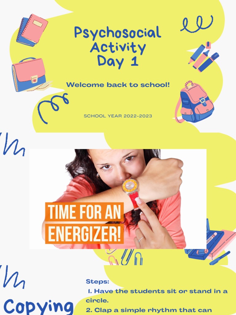 Psychosocial Activities for Students | PDF
