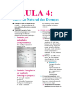 RESUMO - AULA 4 História Natural Das Doenças