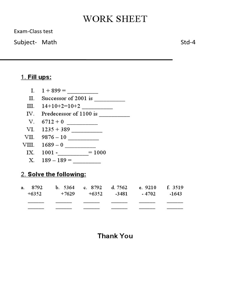 Little Scholars School New Math STD 4 | PDF
