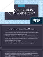 Why We Need a Constitution: Diversity, Limits on Power and Upliftment for All
