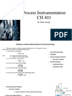 Process Instrumentation CH 403: Dr. Prince George