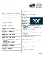 Calendário - Cronograma de Aulas