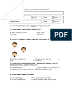 Examen de Diagnostico Primer Grado