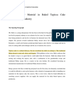 Case Study 2 Managing Raw Material in Baked Tapioca Cake Manufacturing Industry