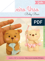 Chaveiro Urso - Baby Bear - arTÊ-lie Bruno Nascimento