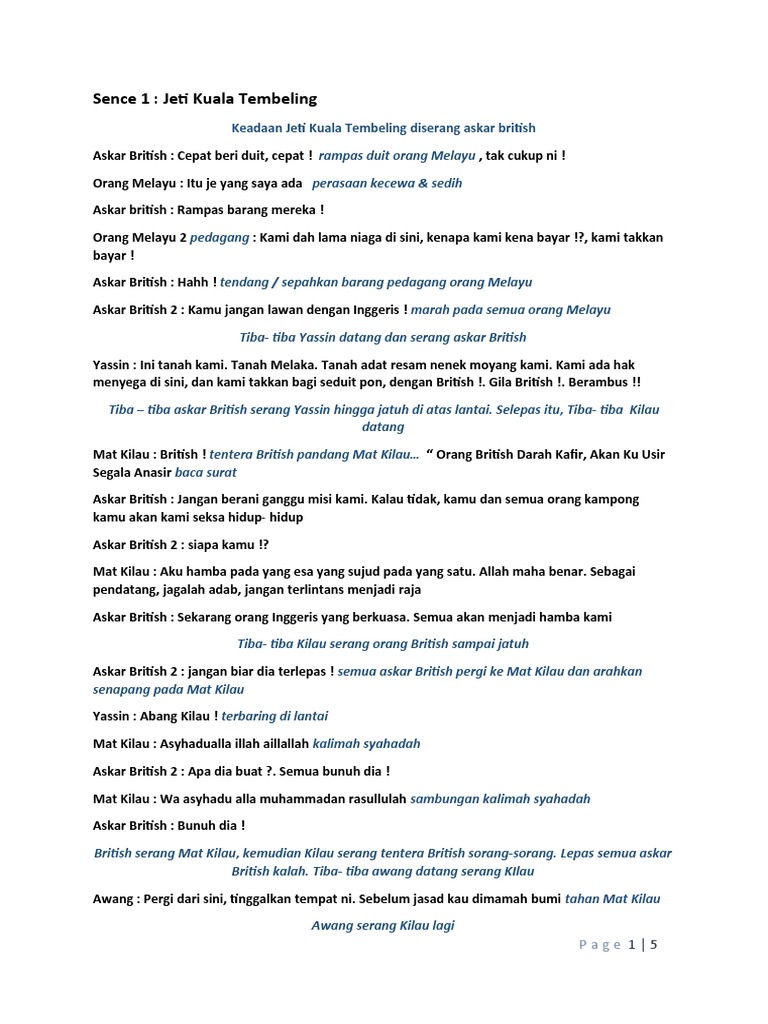 Skrip Mat Kilau 2 PDF