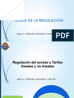 Teoría de la regulación de acceso y tarifas lineales y no lineales