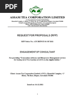 Assam Tea Corporation Limited: Request For Proposals (RFP)