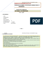 3° Grado - Planificador Del 25 Al 29 de Abril