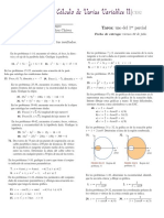 Cálculo de Varias Variables LL: Tarea: Uno Del 1