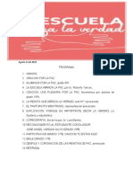 PROGRAMA LA ESCUELA ABRAZA LA VERDAD Agosto 12 de 2022