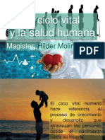 El Ciclo Vital y La Salud Humana MG Hilder Molina Vivas 27 Agosto 2022