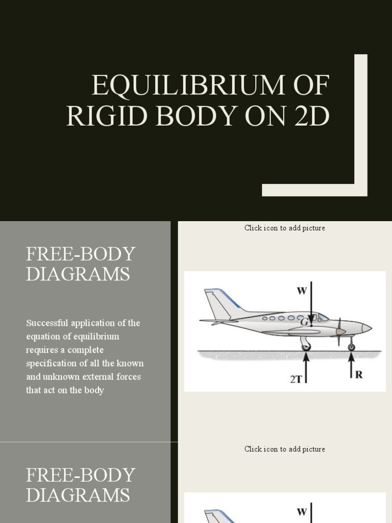 Equilibrium Rigid Body | PDF | Force | Weight