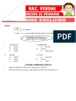 Termino Excluido para Tercero de Primaria