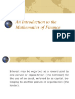 An Introduction to the Mathematics of Finance