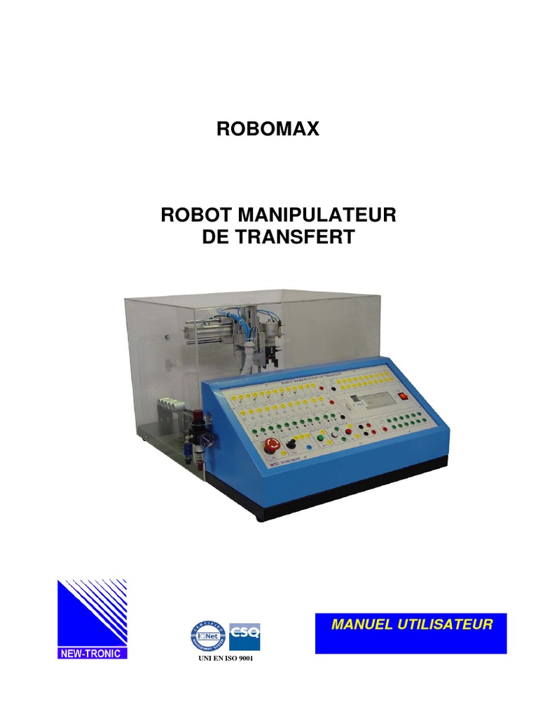 Robot Manipulateur Robomax Manuel | PDF | Automate programmable ...