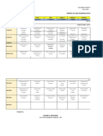 First Semester: Grade 12 Class Schedule School Year 2022-2023