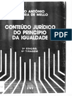 Conteudo Juridico do Principio da Igualdade - Celso Antonio Bandeira de Mello