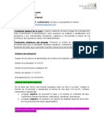 2022-8-21 - Colegio Don Bosco - Prácticas Del Lenguaje - Trabajo Practico #1 Lo Que Guarda Un Caracol