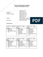 Susunan Panitia Idul Qurban Velencia Residence 2022