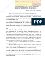 Cenários Documentais Da Santa Casa de Misericórdia de Porto Alegre: Fontes de Pesquisa para A História Da Cidade E Do Rio Grande Do Sul