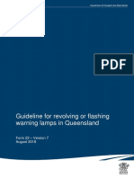 Guideline For Revolving or Flashing Warning Lamps in Queensland