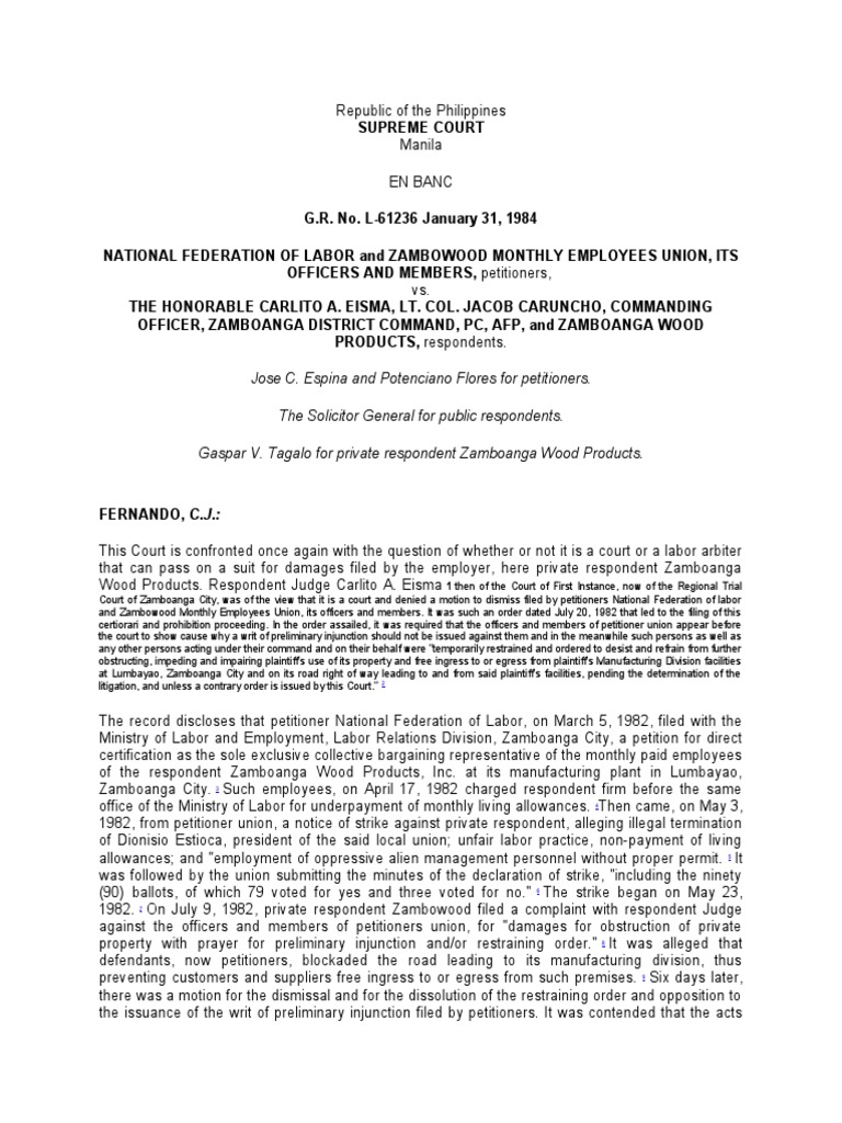 NFL v. Eisma PDF Employment Jurisdiction