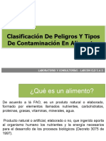 Clasificacion y Tipos de Peligros