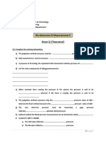 Bio-Electronics & Measurements II Sheet (1) (Theoretical)