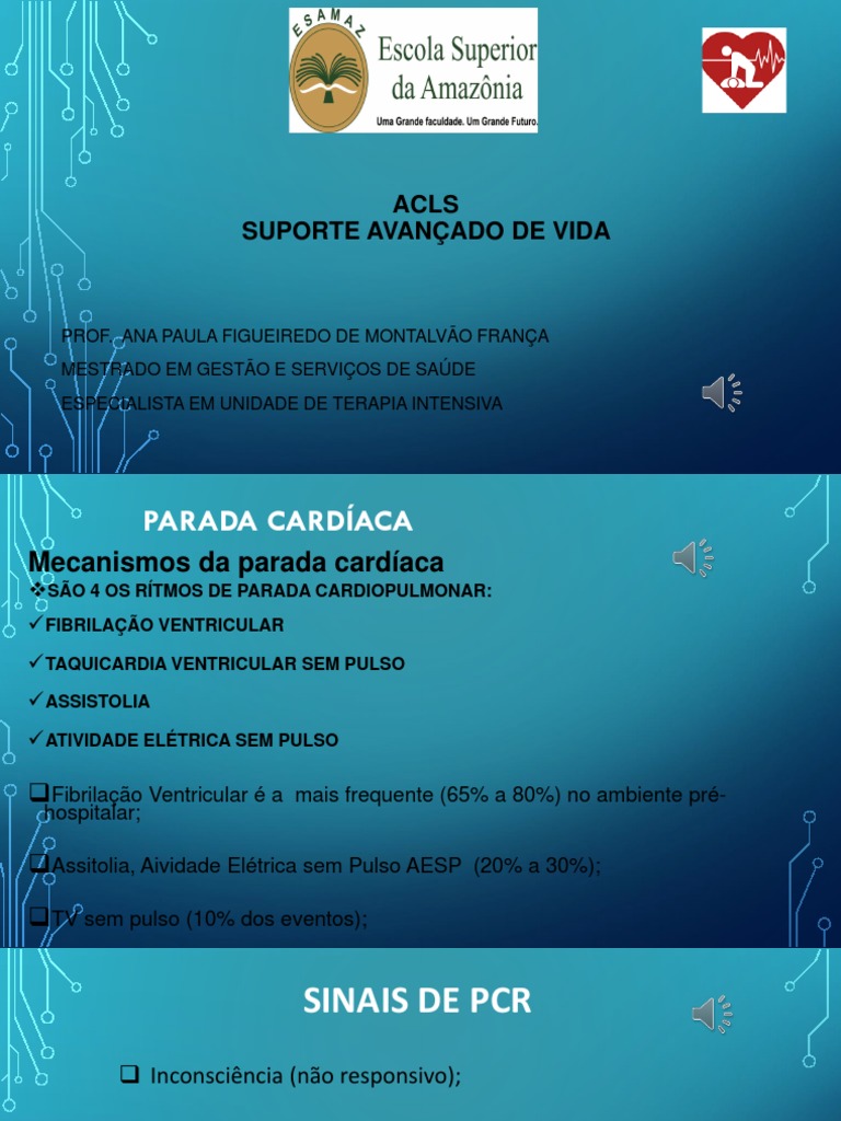 Acls Avaliação Primaria e Secundária | PDF | Coração | Reanimação ...