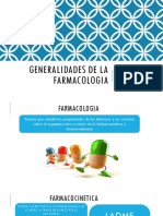 Generalidades de la farmacología y farmacocinética