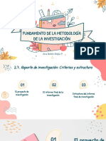 2.7. Reporte de Investigación - Criterios y Estructura