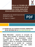 Análisis de la educación intercultural mediante la teoría de los códigos pedagógicos de Basil Bernstein