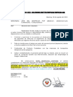 MEMO/MULT. #141-2022-Scg/Dirnos/Dirttsv/Divprcar/Uniprcar-Aba