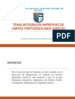 Exposición de Matemática II-integralesimpropias de Segunda Especie PDF