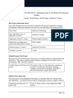 Ltde 6300 Managing Risk Escalation Presentation Outline