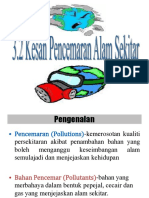 3.2 Kesan Pencemaran Alam Sekitar