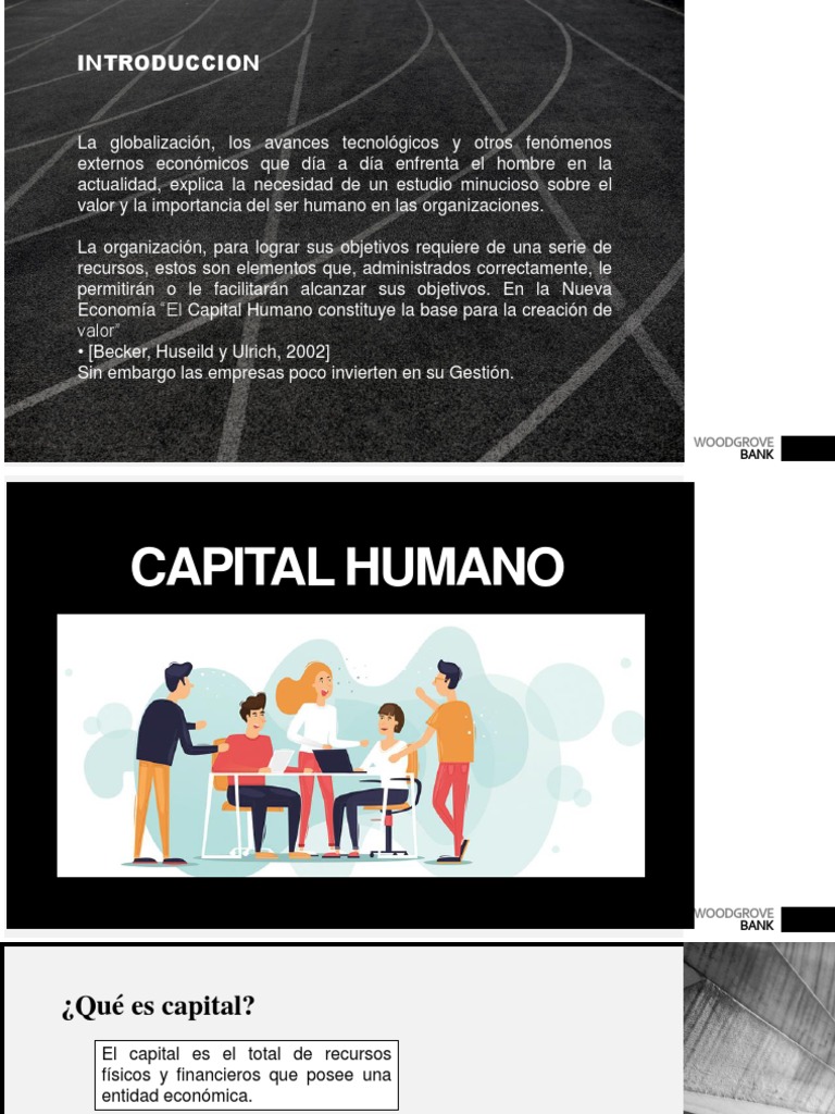 Capital Humano Importancia | PDF | Capital (economía) | Capital humano